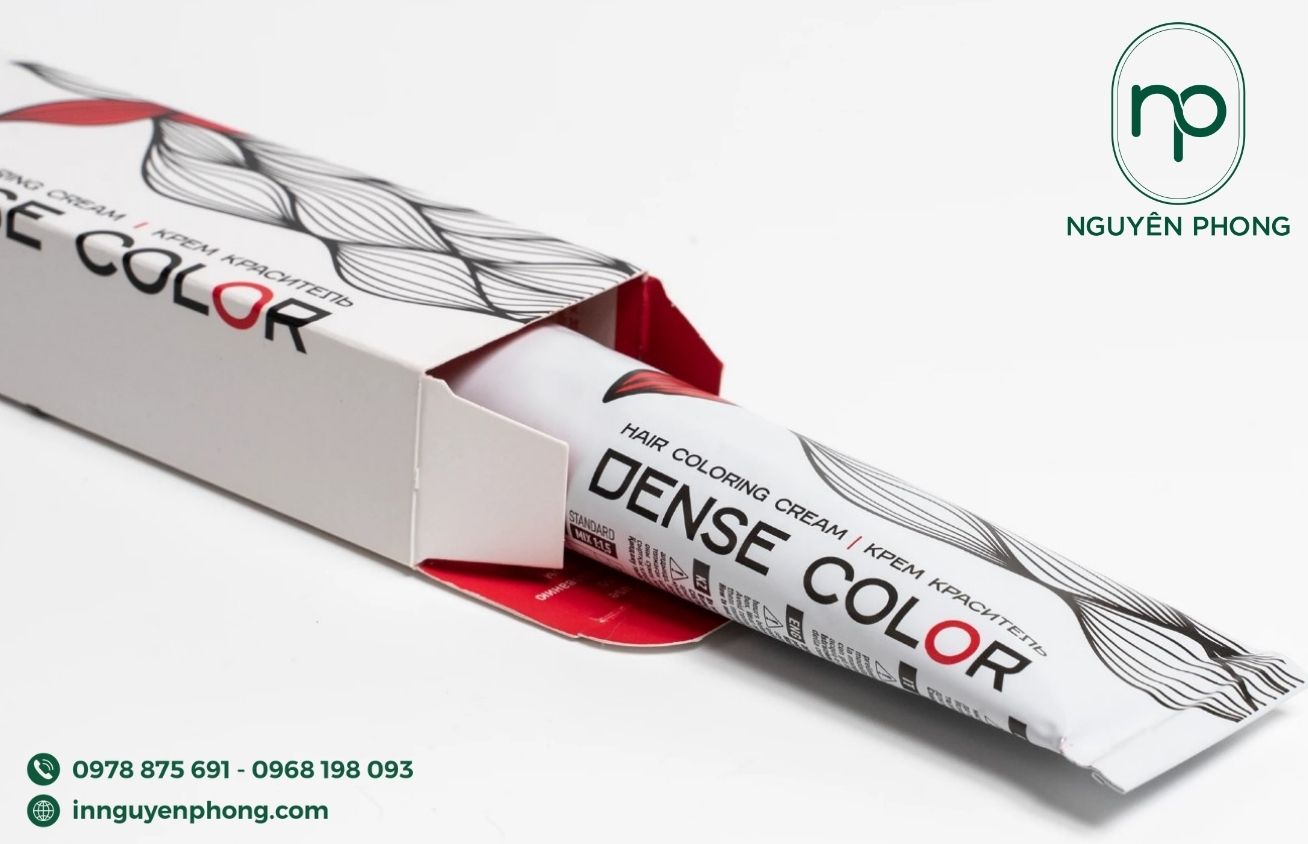 In hộp giấy đựng gel làm tóc thương hiệu